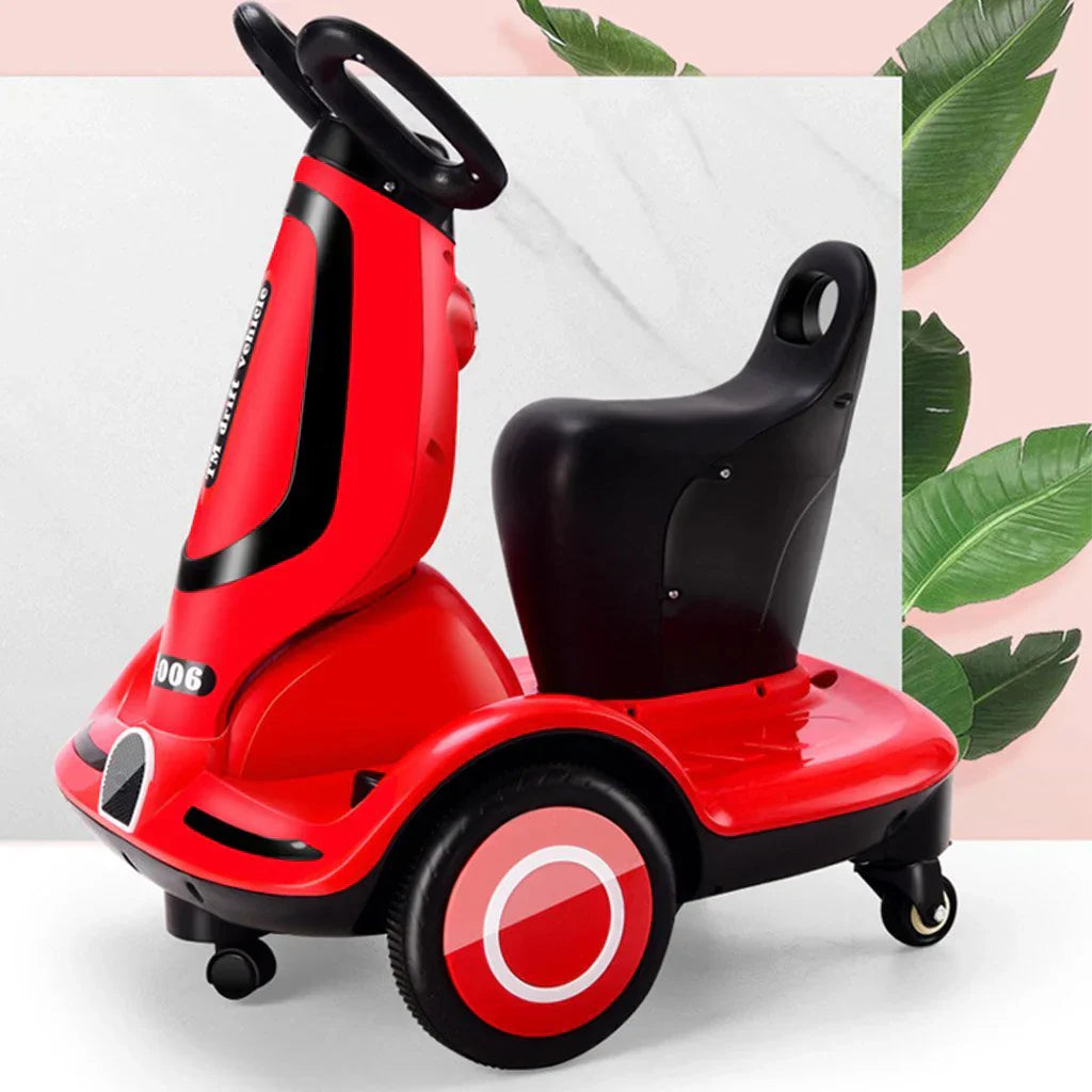 Children rotating electric motorcycle