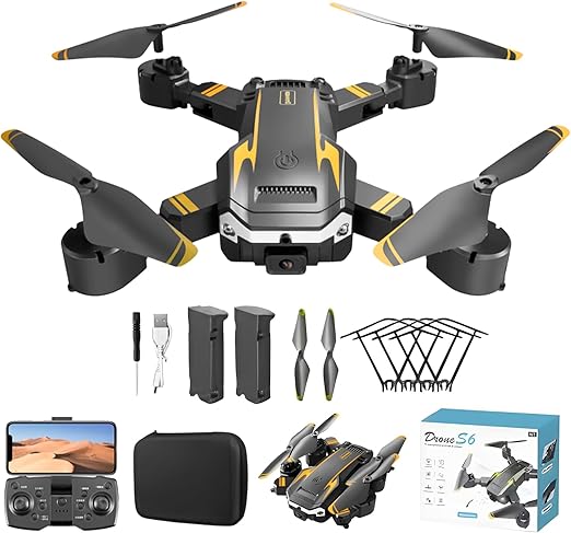 Drone with Camera,1080p HD FPV Foldable Remote Control Drone,360° Flips.