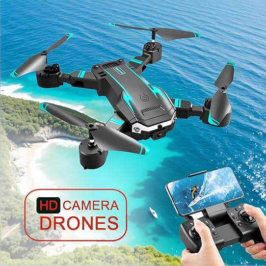 Drone with Camera,1080p HD FPV Foldable Remote Control Drone,360° Flips.