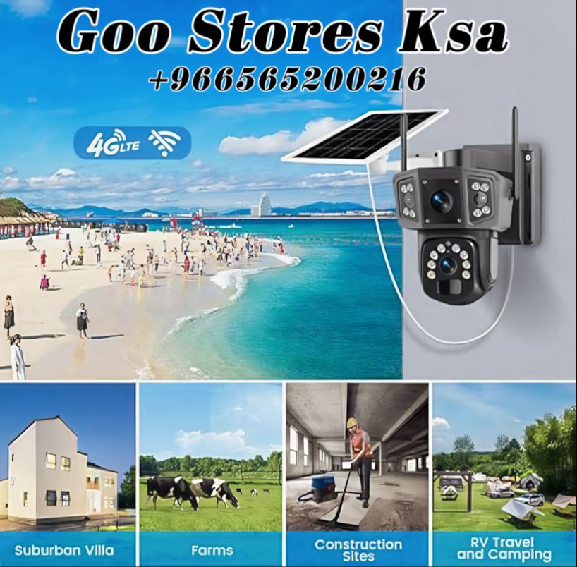 4K Solar Security Cameras Wireless Outdoor, 2.4g & 5g WiFi PTZ Camera Battery Powered, 360°View Home Security Systems with Color Night Vision, Spotlight Siren, PIR Sensor, IP66