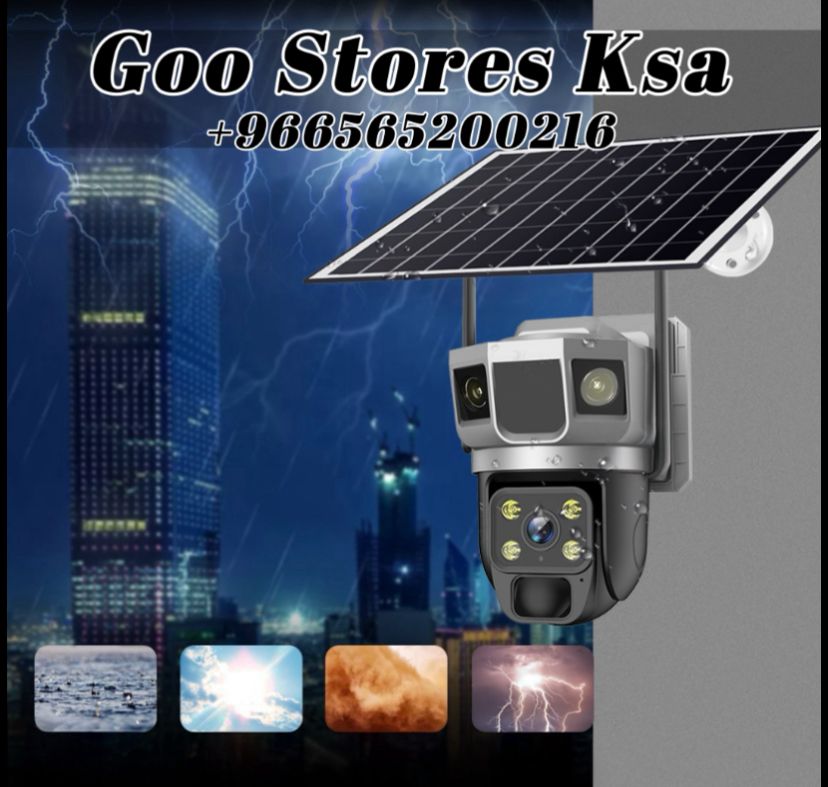 4K Solar Security Cameras Wireless Outdoor, 2.4g & 5g WiFi PTZ Camera Battery Powered, 360°View Home Security Systems with Color Night Vision, Spotlight Siren, PIR Sensor, IP66