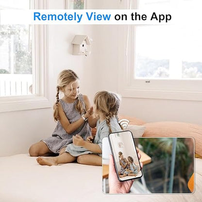 USB Charger Camera - WiFi Small Camera - Full HD 1080P Mini Wireless Nanny Cam - 140 Degree Wide Angle for Discreet Indoor Security